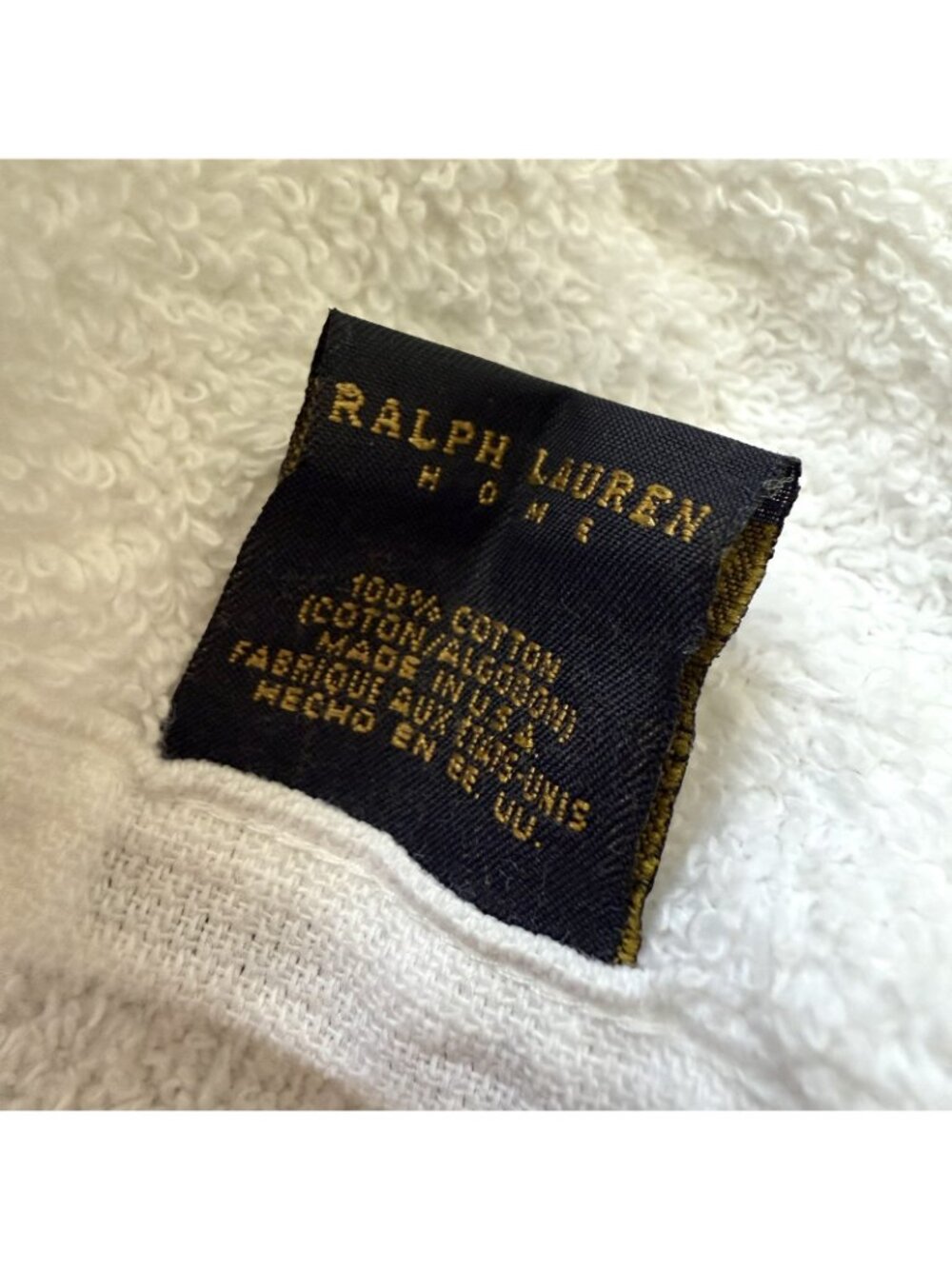 (2) VTG Polo Ralph Lauren American Flag USA Beach Bath Towels Plush Set 60”x35” - Picture 4 of 8